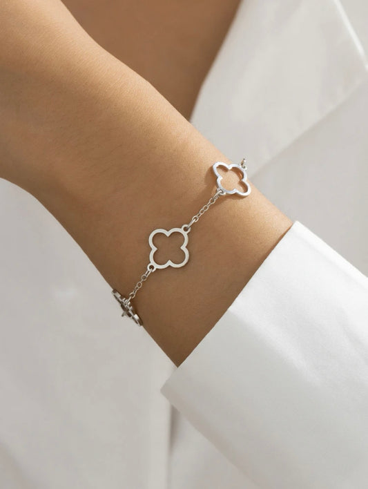 Silver Clover bracelet